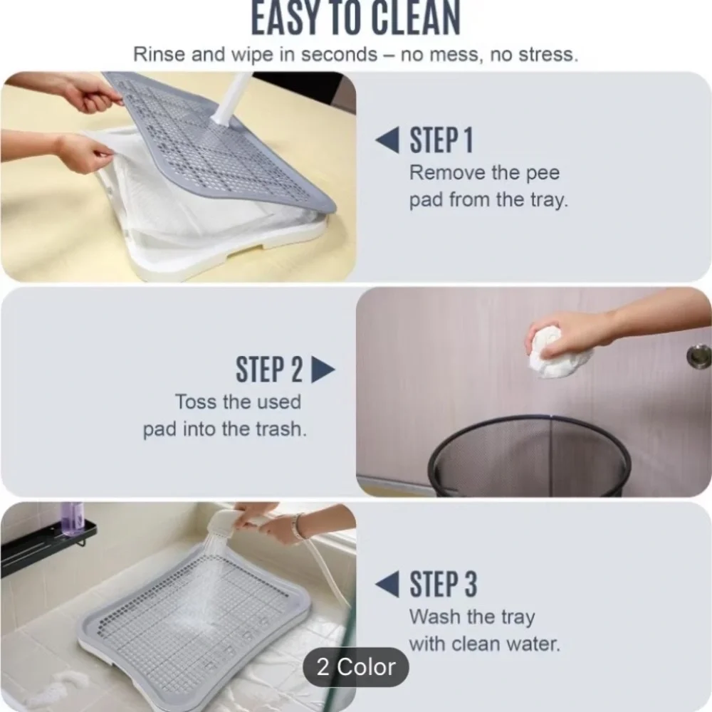 Pet Training Potty Tray with Wall
